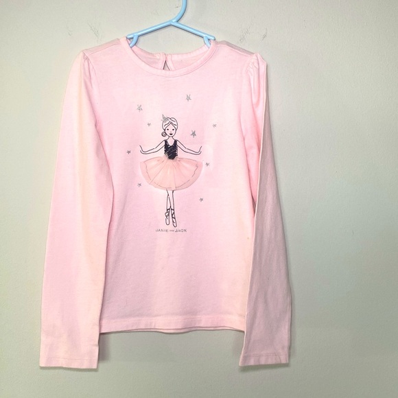 Janie & Jack Ballerina Shirt size 7 - Picture 4 of 9